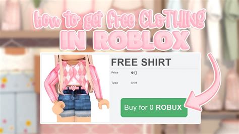 how to get free clothes in roblox for free