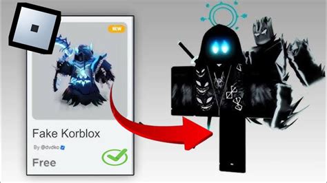how to get free fake korblox on roblox