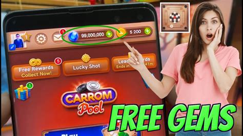 how to get free gems in carrom pool