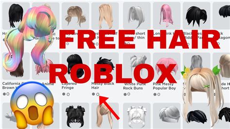how to get free hair in roblox for free