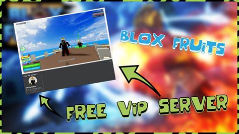 how to get free private server roblox blox fruit