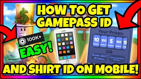 how to get gamepass id roblox
