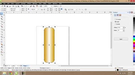 how to get gold color in coreldraw
