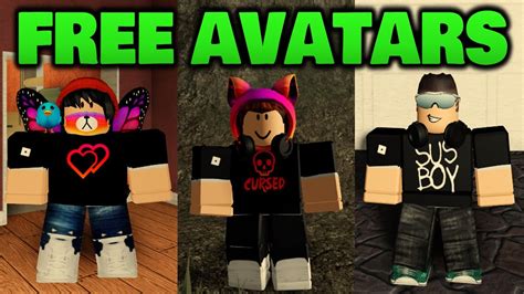 how to get good roblox avatar for free
