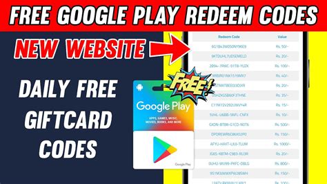 how to get google play redeem code for free