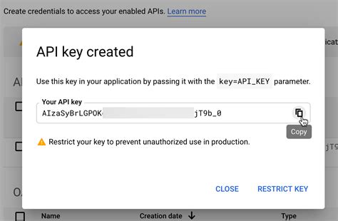how to get google sheets api key