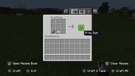 how to get gray dye in minecraft java