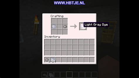 how to get grey dye in minecraft java