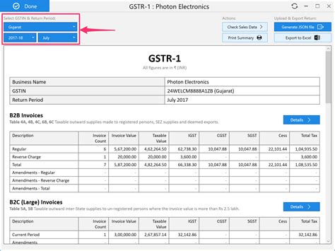 how to get gstr 1 in excel from gst portal