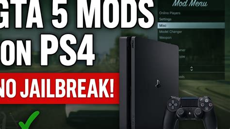 how to get gta 5 mods on ps4 without jailbreak