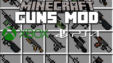 how to get gun mods in minecraft ps5