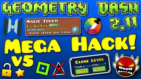 how to get hacks in geometry dash mobile