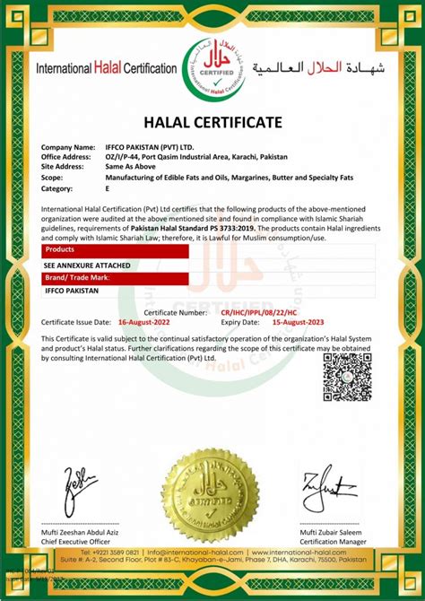 how to get halal certificate in pakistan