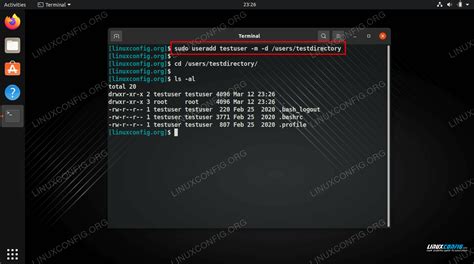 how to get home directory in linux