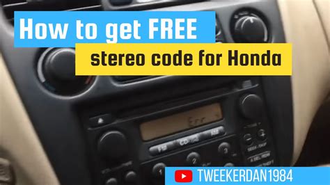 how to get honda radio code for free