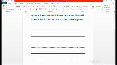 how to get horizontal paper in word