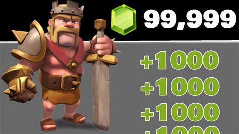 how to get infinite gems in clash of clans