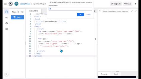 how to get input in javascript from html