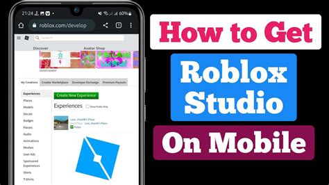 how to get into roblox studio on mobile