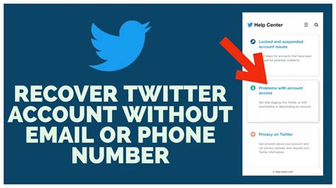 how to get into twitter account without email