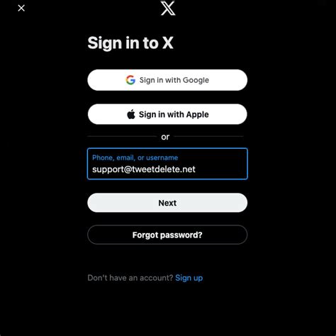 how to get into twitter account without username