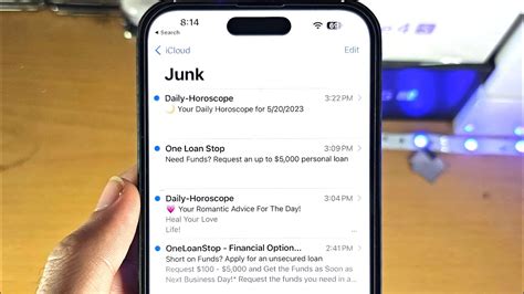 how to get junk folder on iphone