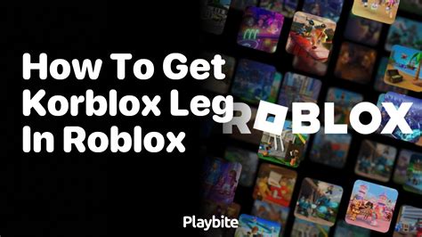 how to get korblox leg on roblox