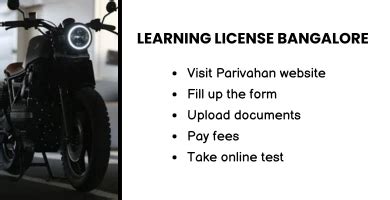 how to get learning license in bangalore online