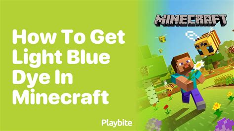how to get light blue dye in minecraft bedrock