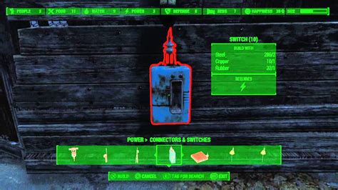 how to get lights working in fallout 4