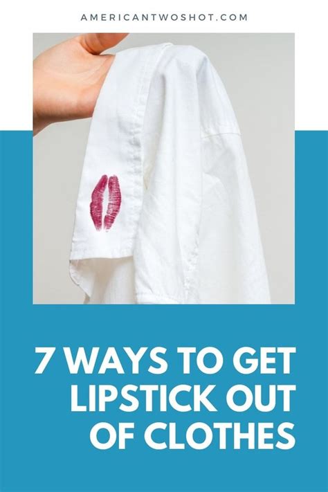 how to get lipstick out of clothes that have been washed