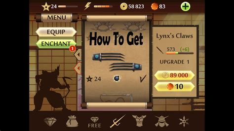 how to get lynx weapon in shadow fight 2