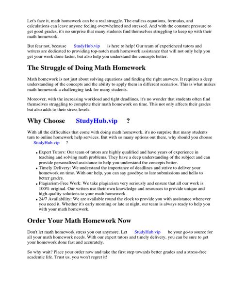 how to get math homework done fast