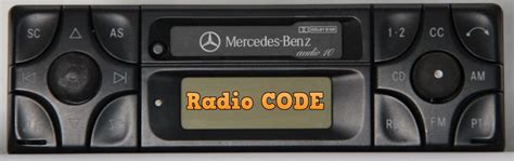 how to get mercedes radio code for free