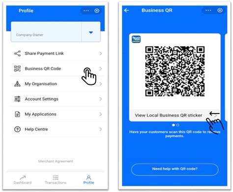 how to get merchant qr code online