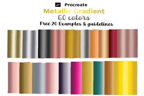 how to get metallic colors in procreate