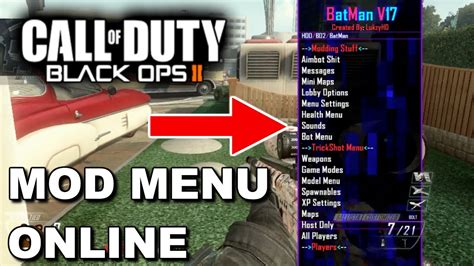 how to get mod menu bo2 pc