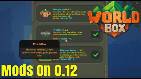 how to get mod on worldbox