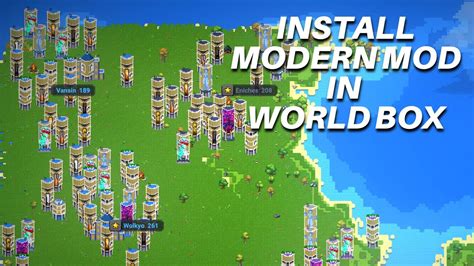 how to get modern mod in worldbox mobile