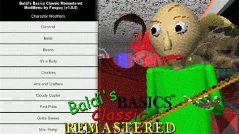 how to get mods in baldi's basics classic remastered