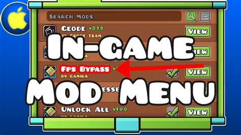 how to get mods on geometry dash mobile ios