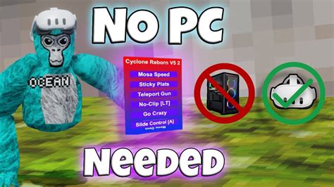 how to get mods on gorilla tag without a pc 2025