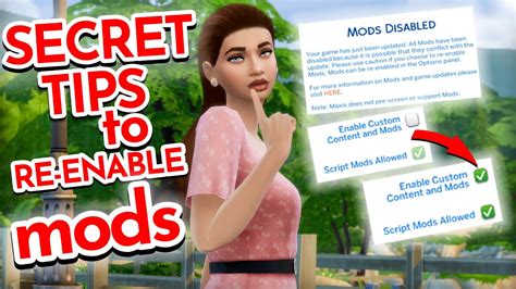 how to get mods to work on sims 4 pc