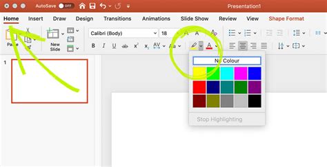 how to get more highlight color in ppt