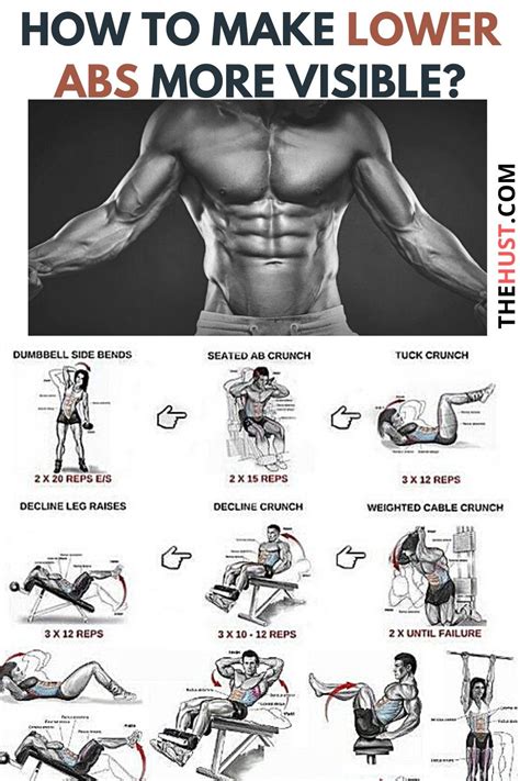 how to get more visible lower abs