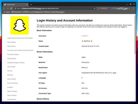 how to get my data from snapchat