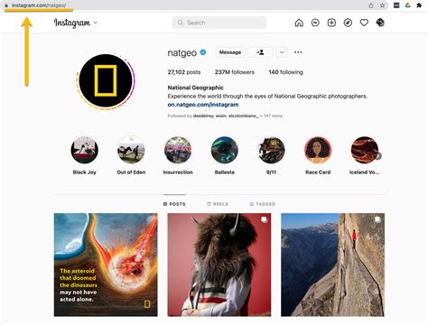 how to get my instagram url code