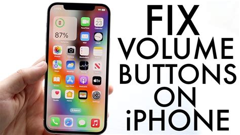 how to get my volume button unstuck on iphone
