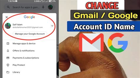 how to get name from gmail id