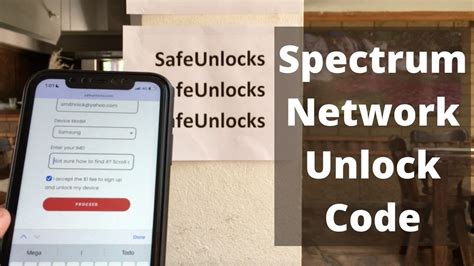 how to get network unlock code from spectrum